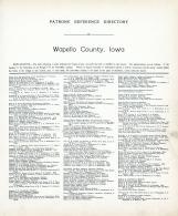 Wapello County Patrons Directory 1, Wapello County 1922